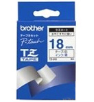 Brother originál páska do tlačiarne štítkov, Brother, TZE-243, modrý tlač/biely podklad, laminovaná TZE243