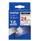 Brother originál páska do tlačiarne štítkov, Brother, TZE-252, červený tlač/biely podklad, laminova TZE252