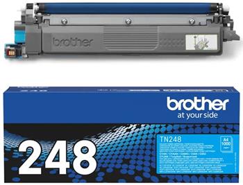 Brother originál toner TN248C, cyan, 1000str., Brother DCP-L3520CDW, DCP-L3560CDW, HL-L3220CW, O