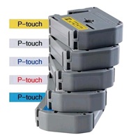 BROTHER TCM91, 9 mm, black on clear tape