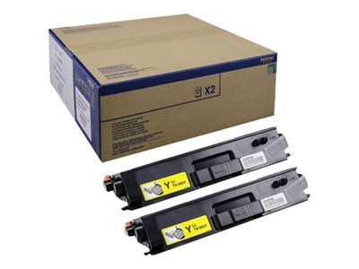 Brother TN-900y - 2-balení - žlutá - originál - kazeta s barvivem - pro Brother HL-L9200CDWT, HL-L9 TN900YTWIN