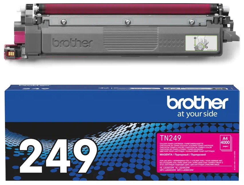 BROTHER toner TN-249M pro HL-L8240CDW, MFC-L8390CDW / 4000 stran / purpurový TN249M