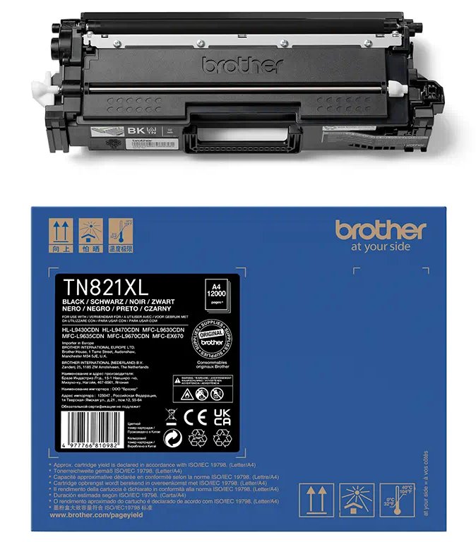 BROTHER toner TN-821XLBK, black, 12000str., HL-L9430CDN, HL-L9470CDN, MFC-L9670CDN, O TN821XLBK