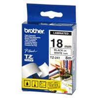 BROTHER TZ241 Black On White Tape (18mm) 20 ks TZ241CIV