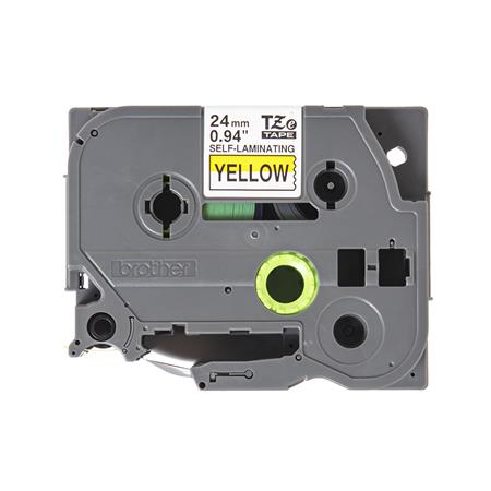 Brother - TZE-SL651, žlutá / černá (24mm, samolaminovací), délka 8m TZESL651