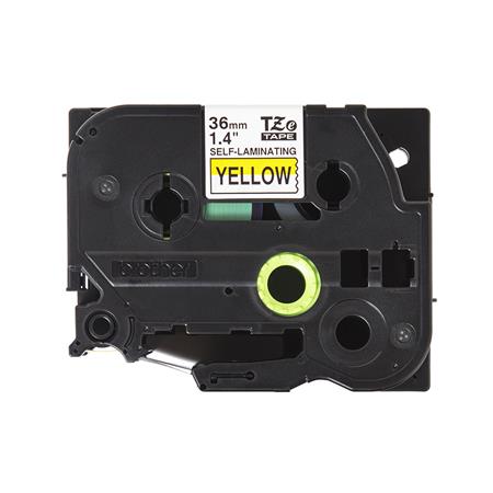 Brother - TZE-SL661, žlutá / černá (36mm, samolaminovací), délka 8m TZESL661