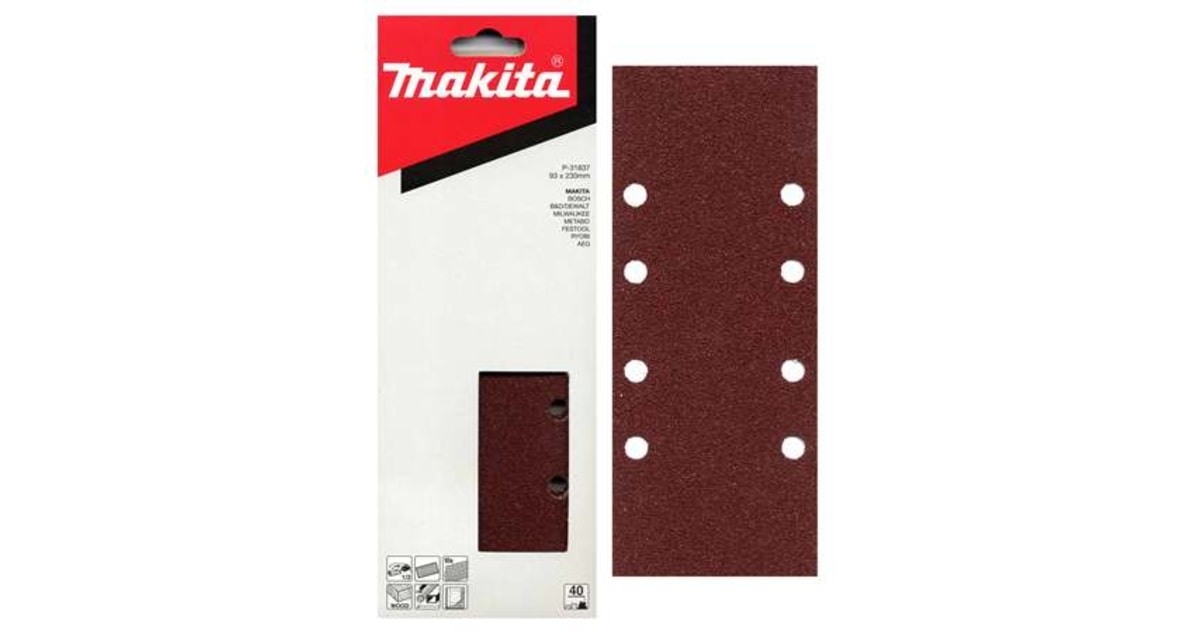 Brúsny papier Makita P-31837 93x228mm K40, 10ks
