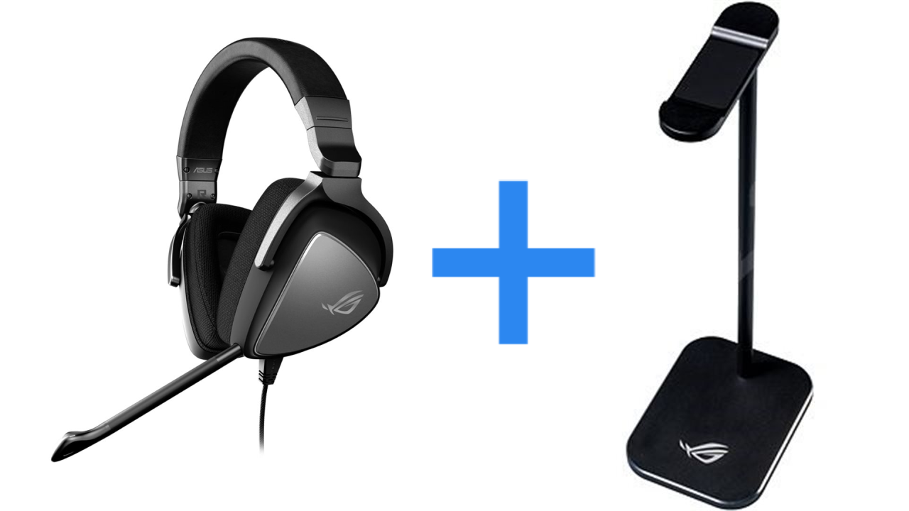 BUNDLE ASUS sluchátka ROG DELTA CORE + ROG METAL STAND 22040710475BA