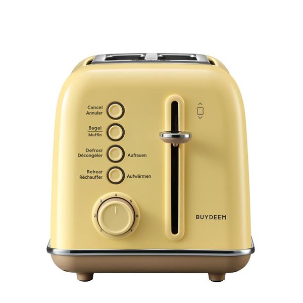 BUYDEEM Hriankovač na 2 plátky, model DT620E, farba jemná žltá, EU DT620E-MY/EU