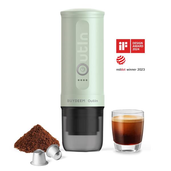 BUYDEEM OTEM-01-CG prenosný nano espresso kávovar, zelený