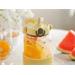 BUYDEEM Sklenená fľaša so slamkou 1L, model DG710, farba jemná žltá DG710-MY