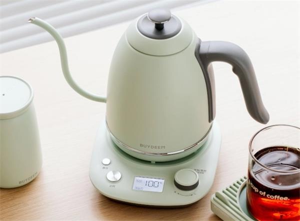 BUYDEEM Varná kanvica s husím krkom na kávu, model K821, 0,8l, farba zelená K821-CG/EU