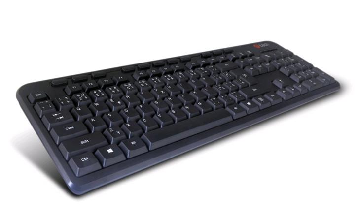 C-TECH CZ/SK KB-102M USB slim black multimediální KB-102M-U-BL