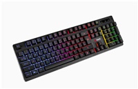 C-TECH klávesnice herní polomechanická Iris (GKB-08), casual gaming, CZ/SK, duhové podsvícení, USB