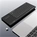 C-TECH klávesnice WLTK-03, Dual mode, BT5.0 + 2,4GHzb, bezdrátová s touchpadem, LED podsvětlení, černá