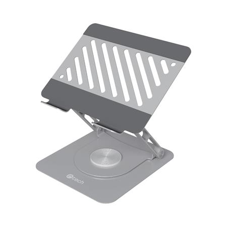 C-TECH Stojan na notebook Quallis NTS-200, do 16", stavitelný,otočný 360°, kovový