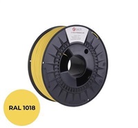 C-TECH Tisková struna (filament) PREMIUM LINE, PLA, zinková žlutá, RAL1018, 1,75mm, 1kg 3DF-P-PLA1.75-1018