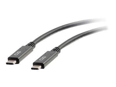 C2G 0.9m (3ft) USB C Cable - USB 3.1 (3A) - M/M USB Type C Cable - Black - USB kabel - USB-C (M) do 88830