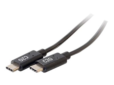 C2G 1.8m (6ft) USB C Cable - USB 2.0 (3A) - M/M USB Type C Cable - Black - USB kabel - USB-C (M) do 88826