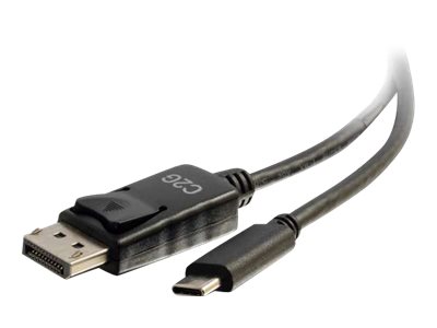 C2G 1.8m (6ft) USB C to DisplayPort Adapter Cable Black - 4K Audio / Video Adapter - Externí video 80542 26902