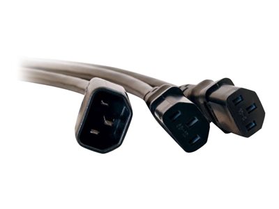 C2G 16 AWG 1-to-2 Power Cord Splitter - Separátor k napájení - IEC 60320 C14 do IEC 60320 C13 - 1.8 80631