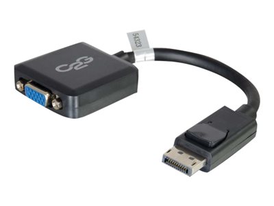 C2G 20cm DisplayPort to VGA Adapter Converter - DP Male to VGA Female - Black - Adaptér VGA) - Disp 84323 54323
