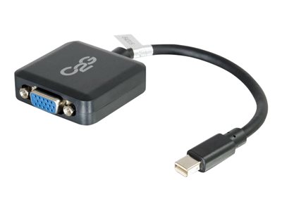 C2G 20cm Mini DisplayPort to VGA Adapter - Thunderbolt to VGA Converter M/F - Black - Adaptér VGA) 84315