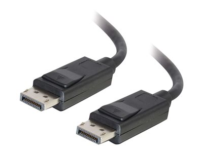 C2G 2m DisplayPort Cable with Latches 8K UHD M/M - 4K - Black - Kabel DisplayPort - DisplayPort (M) 84401 54401