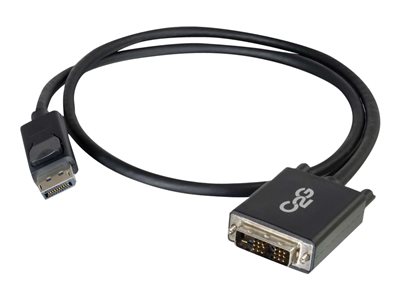 C2G 2m DisplayPort to Single Link DVI-D Adapter Cable M/M - DP to DVI - Black - Kabel DisplayPort - 84329