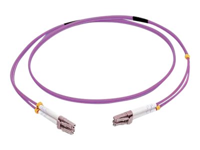 C2G 2m LC/LC OM4 LSZH Fibre Patch - Purple - Patch kabel - multirežim LC (M) do multirežim LC (M) - 81750
