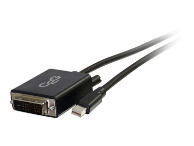 C2G 2m Mini DisplayPort to Single Link DVI-D Adapter Cable M/M - Mini DP to DVI - Black - Kabel Dis 84335
