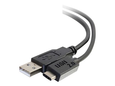 C2G 4m USB 2.0 USB Type C to USB A Cable M/M - USB C Cable Black - USB kabel - USB (M) do USB-C (M) 88873