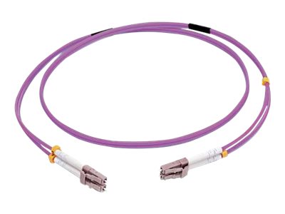 C2G 5m LC/LC OM4 LSZH Fibre Patch - Purple - Patch kabel - multirežim LC (M) do multirežim LC (M) - 81752