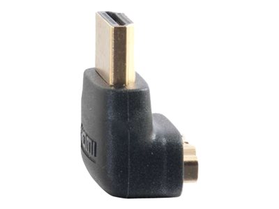 C2G 90° Down Adapter - HDMI adaptér - HDMI (M) do HDMI (F) - černá - konektor 90° 80562