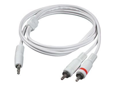 C2G - Audio kabel - stereo mini jack (M) do RCA (M) - 1 m - odstíněný - bílá - pro Apple iPod 80125