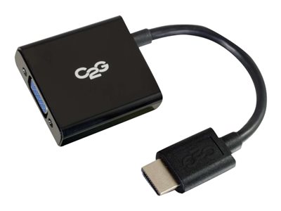 C2G HDMI Mini to VGA Adapter Converter Dongle - Nástroj pro převod videa - HDMI - VGA - černá 80503