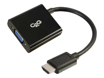 C2G HDMI to VGA Adapter Converter Dongle - Nástroj pro převod videa - HDMI - HDMI, VGA - černá 80500
