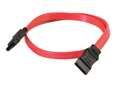 C2G - Kabel SATA - Serial ATA 150/300/600 - SATA (F) do SATA (F) - 50 cm - červená 81818