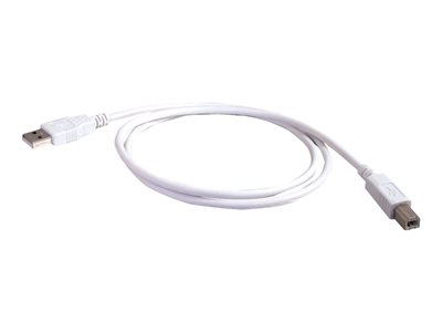 C2G - Kabel USB - USB (M) do USB typ B (M) - USB 2.0 - 2 m - bílá 81561