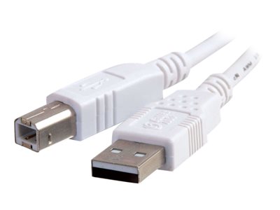 C2G - Kabel USB - USB (M) do USB typ B (M) - USB 2.0 - 5 m - bílá 81563