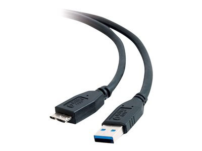 C2G - Kabel USB - USB typ A (M) do Micro-USB Type B (M) - USB 3.0 - 1 m - černá 81683