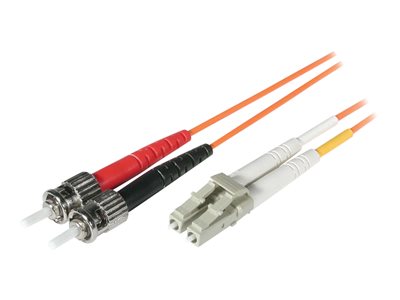 C2G Low-Smoke Zero-Halogen - Patch kabel - multirežim LC (M) do ST několik režimů (M) - 3 m - optic 85273