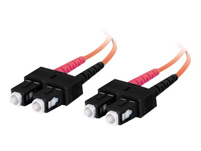C2G Low-Smoke Zero-Halogen - Patch kabel - SC několik režimů (M) do SC několik režimů (M) - 2 m - o 85304