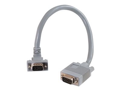 C2G Premium SXGA 90° Down Angled - Kabel VGA - HD-15 (VGA) (M) do HD-15 (VGA) (M) - 3 m - konektor 81065