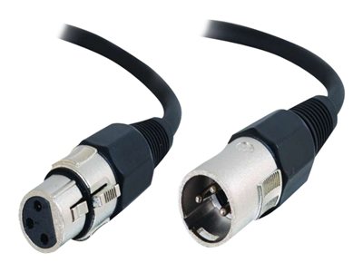 C2G Pro-Audio - Audio kabel - XLR3 (M) do XLR3 (F) - 1 m - stíněná kroucená dvoulinka (S/FTP) 80377