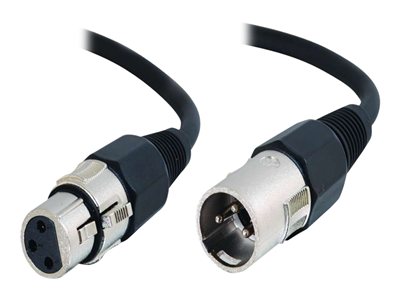 C2G Pro-Audio - Audio kabel - XLR3 (M) do XLR3 (F) - 2 m - stíněná kroucená dvoulinka (S/FTP) 80378