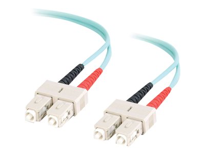 C2G SC-SC 10Gb 50/125 OM3 Duplex Multimode PVC Fiber Optic Cable (LSZH) - Síťový kabel - SC několik 85513