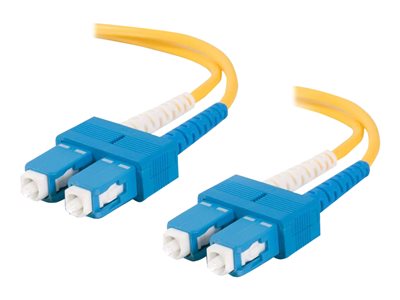 C2G SC-SC 9/125 OS1 Duplex Singlemode PVC Fiber Optic Cable (LSZH) - Patch kabel - jednoduchý režim 85573