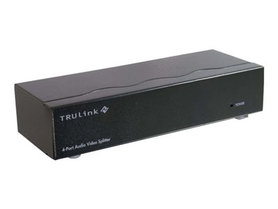C2G TruLink 4-Port UXGA Monitor Splitter/Extender with 3.5mm Audio - Přepínač monitoru / audia - de 89031