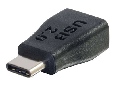 C2G USB 2.0 USB C to USB Micro B Adapter M/F - USB Type C to USB Micro B Black - USB adaptér - Micr 88869 28869